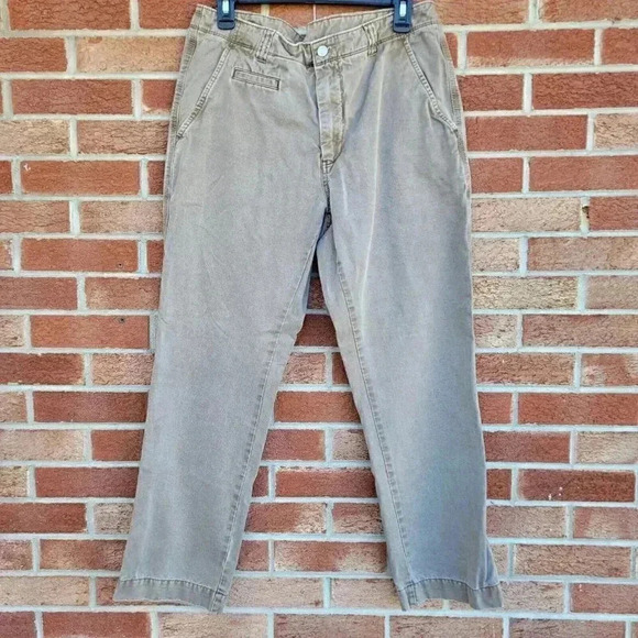 Cremieux Khaki Pants Men's Size 34x30 Straight Leg Flat Front - Picture 1 of 6